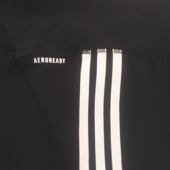 Adidas Aeroready Women's Size XL High Rise 3 Striped Compression Active Pants - Picture 6 of 12